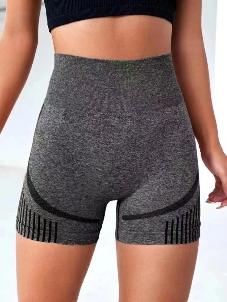 Women Yoga Shorts High Waist Workout Shorts Fitness Yoga Lift Butt Fitness Ladies Yoga Gym Running Short Pants Sportswear