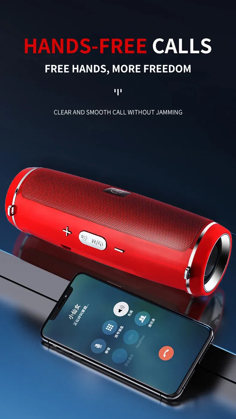 200W Portable Bluetooth Speaker IPX7 Waterproof Outdoor HIFI Pillar Speaker Subwoofer Stereo Speaker FM Radio TF Boom Box