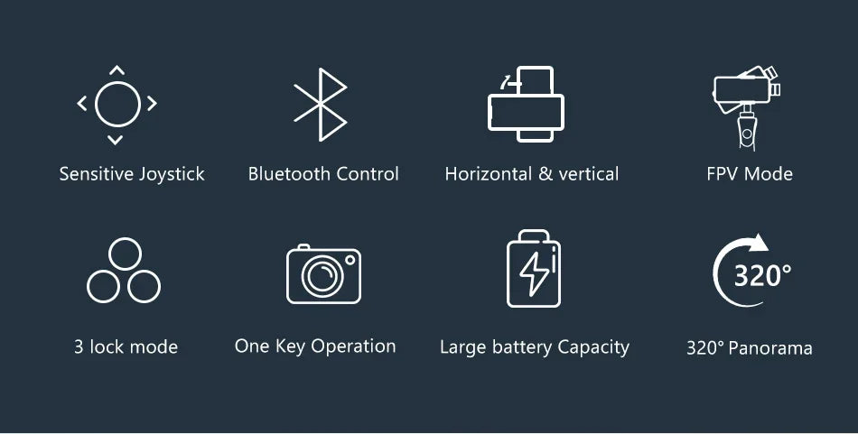 Soporte para teléfono con cardán de 3 ejes de mano QAML F8, estabilizador de grabación de video antivibración para teléfonos celulares Xiaomi iPhone y teléfonos inteligentes