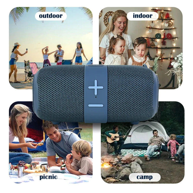 TG667 Crossbody LED light portable Bluetooth speaker, outdoor small and high appearance level, compatible with USB/AUX/TF/FM