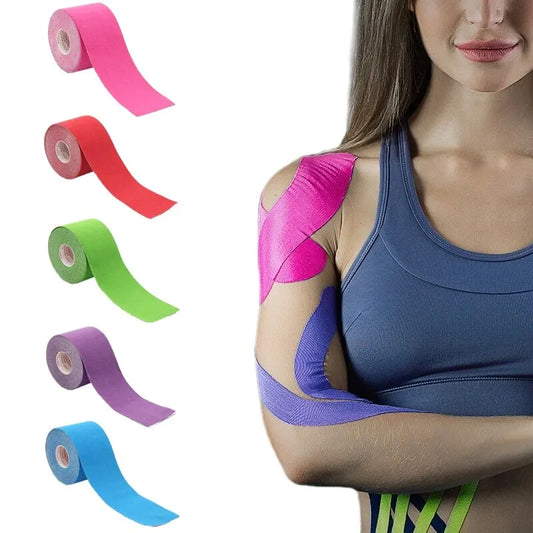 Sports Waterproof Kinesiology Tape Stickers Athletic Bandage Muscle Recovery Protector Strapping Pain Relief Tennis Gym