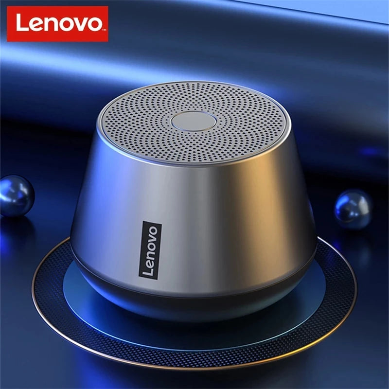 Altavoz portátil inalámbrico Bluetooth Lenovo K3pro, estéreo, envolvente, metálico, para exteriores, resistente al agua, altavoz original