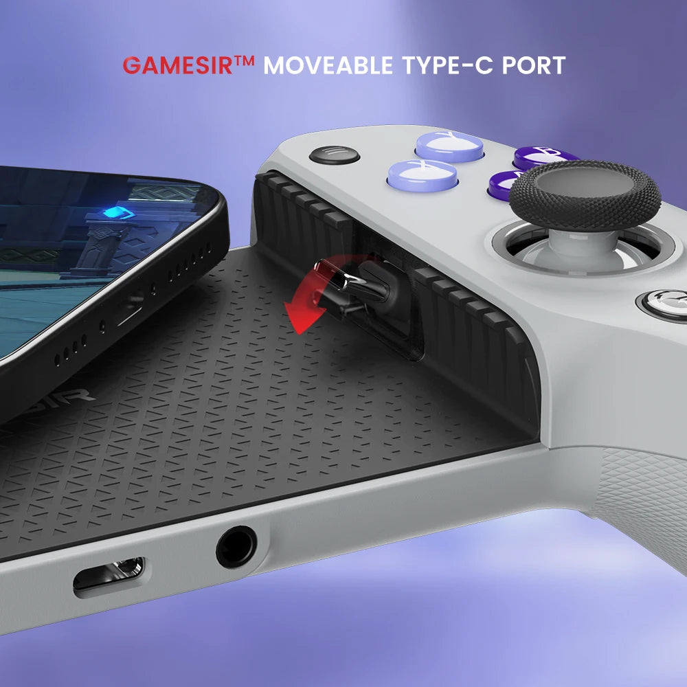 Controlador de juegos GameSir G8 Galileo para teléfono móvil con joystick de efecto Hall para iPhone 15, teléfono móvil Android, juegos en la nube