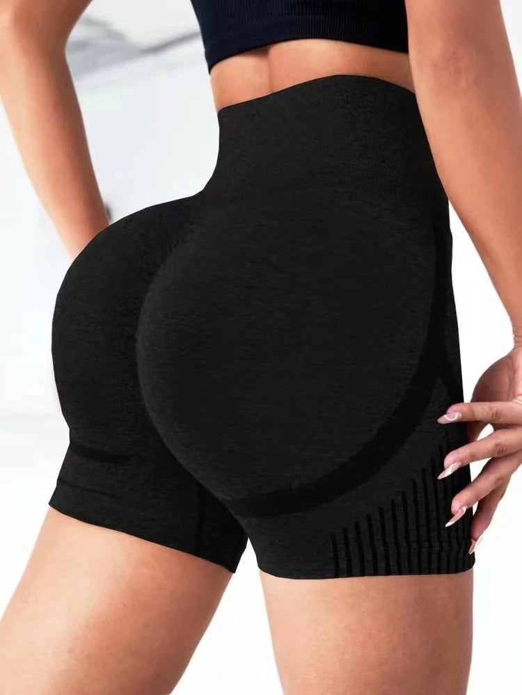 Women Yoga Shorts High Waist Workout Shorts Fitness Yoga Lift Butt Fitness Ladies Yoga Gym Running Short Pants Sportswear