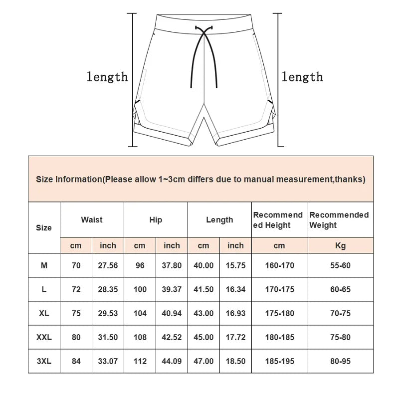 Pantalones cortos de camuflaje para correr, pantalones cortos deportivos para hombre, 2 en 1, de secado rápido, para entrenamiento, gimnasio, fitness, jogging, pantalones cortos de verano para hombre