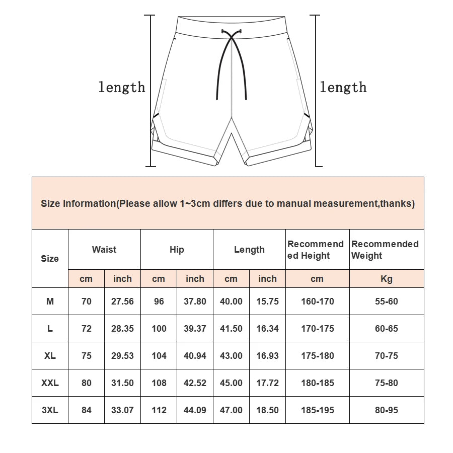 Pantalones cortos de camuflaje para correr, pantalones cortos deportivos para hombre, 2 en 1, de secado rápido, para entrenamiento, gimnasio, fitness, jogging, pantalones cortos de verano para hombre