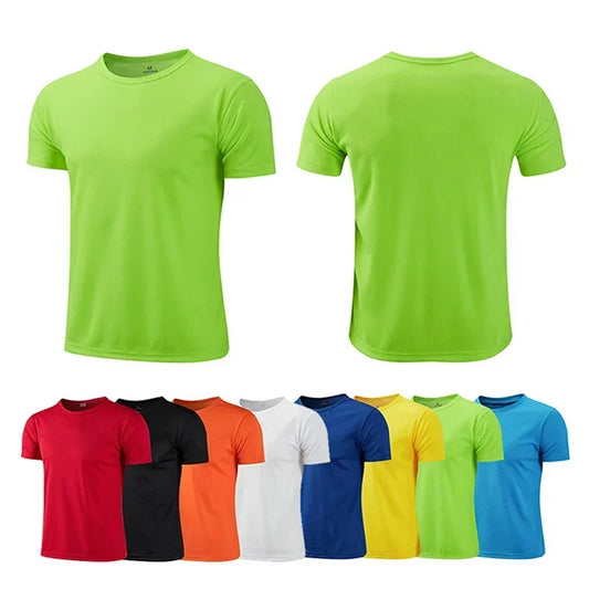 Camiseta deportiva de verano para gimnasio, camiseta de entrenamiento para correr, ropa deportiva para adolescentes, camiseta deportiva de manga corta transpirable de secado rápido